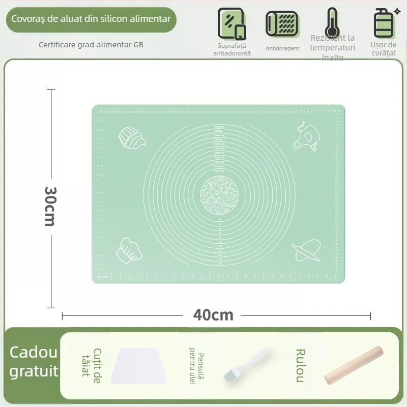 Silicon frământat covor alimentar de calitate superioară tăiței de uz casnic și panou covor antiderapant mare găluște a face bord pentru bucătărie