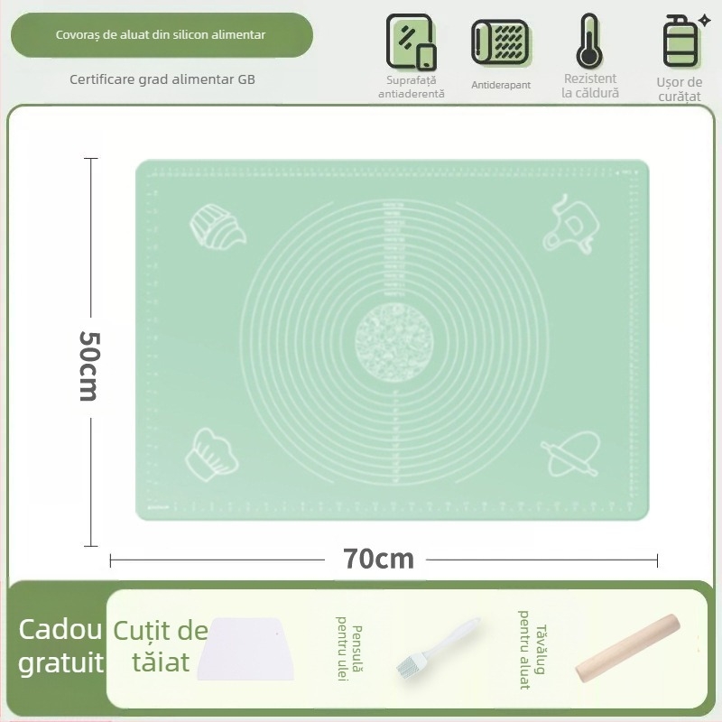 Silicon frământat covor alimentar de calitate superioară tăiței de uz casnic și panou covor antiderapant mare găluște a face bord pentru bucătărie