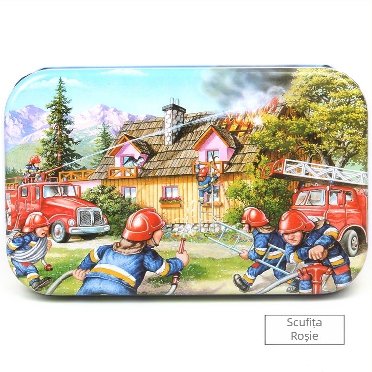 Producătorii furnizează puzzle-uri din lemn cu 60 de desene animate, cutii plate din fier, pentru copii și adulți, distractiv, pentru educație timpurie, jucării puzzle din lemn