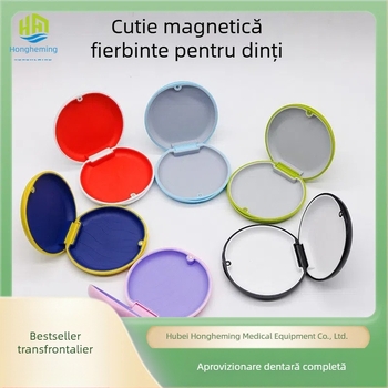 Cutie de depozitare portabilă magnetică absorbantă pentru dinți, cutie de depozitare invizibilă pentru aparate dentare, cutie de depozitare pentru aparate ortodontice, cutie de suport ortodontic