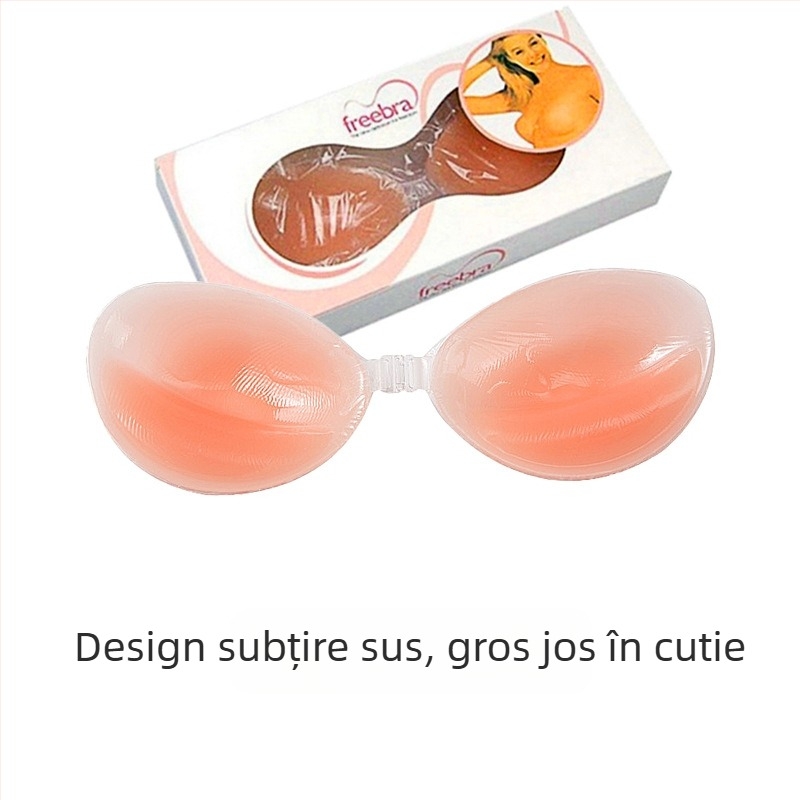 Sutien invizibil din silicon pentru sâni, plasture push-up îngroșat, lenjerie intimă fără bretele, sutien din silicon în stoc