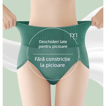 Lenjerie intimă fără sudură, din bumbac pur, pentru femei, antibacteriene, respirabile, tip nor, care nu ciupesc, pachet de patru