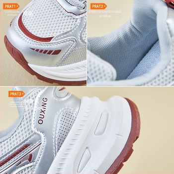 Versiunea coreeană a noilor pantofi Torre pentru femei, pentru primăvara anului 2025, sporturi de alergare casual, cu talpă groasă, rachetă de stradă mărită Q6002