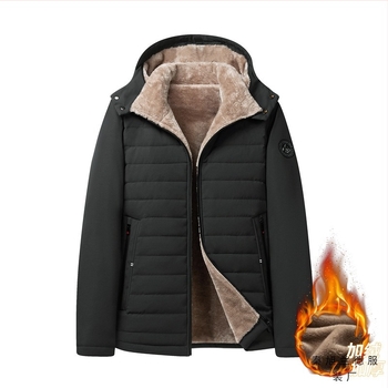 Jachetă de iarnă subțire, căptușită cu bumbac, 2023, căptușită cu fleece, îngroșată, matlasată la mașină, haine calde, din catifea de miel, căptușită cu bumbac, cu glugă, căptușită cu fleece