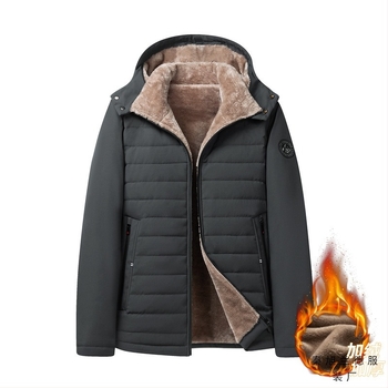 Jachetă de iarnă subțire, căptușită cu bumbac, 2023, căptușită cu fleece, îngroșată, matlasată la mașină, haine calde, din catifea de miel, căptușită cu bumbac, cu glugă, căptușită cu fleece