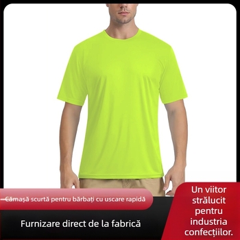 Tricou sport cu uscare rapidă pentru bărbați, cu uscare rapidă, cu mânecă scurtă, vara 2025, nou, de vară, pentru bărbați, Ins, vrac, casual, îmbrăcăminte pentru bărbați