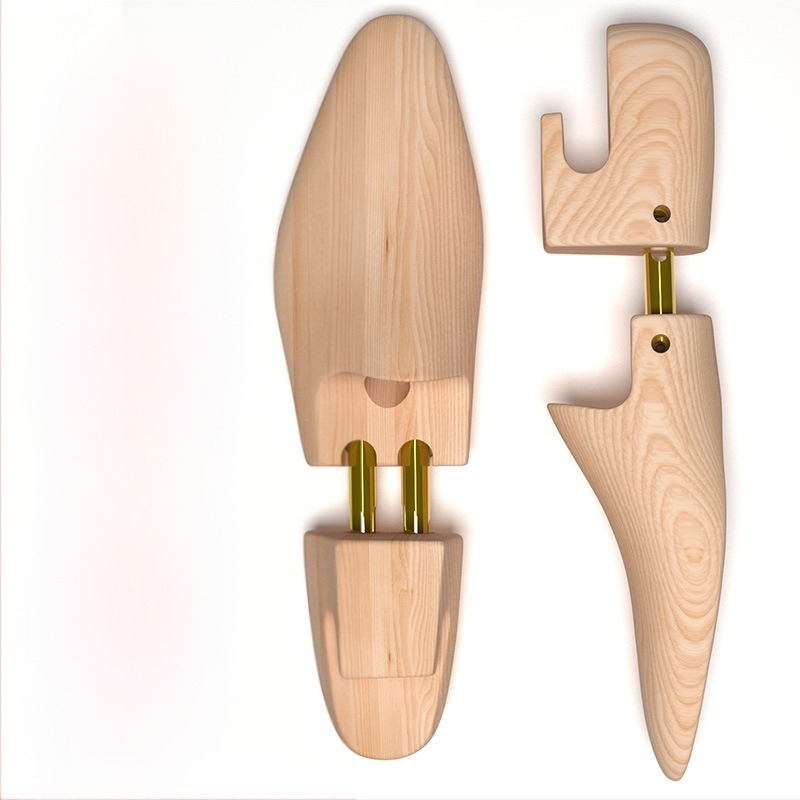 Suport pentru pantofi din lemn masiv, arc reglabil din pin, depozitare anti-rid, dispozitiv de styling pentru pantofi din piele, LOGO, suport pentru pantofi de înaltă calitate