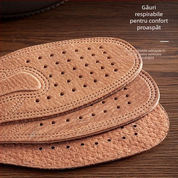 Pantofi din piele naturală cu amortizare completă și piele îngroșată pentru bărbați și femei, absorbție a umezelii, respirabili, rezistenți la mirosuri, potriviți pentru toate anotimpurile, pantofi sport confortabili en-gros