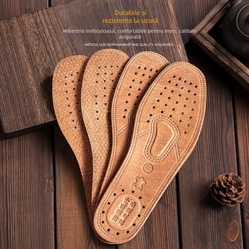 Pantofi din piele naturală cu amortizare completă și piele îngroșată pentru bărbați și femei, absorbție a umezelii, respirabili, rezistenți la mirosuri, potriviți pentru toate anotimpurile, pantofi sport confortabili en-gros
