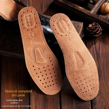 Pantofi din piele naturală cu amortizare completă și piele îngroșată pentru bărbați și femei, absorbție a umezelii, respirabili, rezistenți la mirosuri, potriviți pentru toate anotimpurile, pantofi sport confortabili en-gros