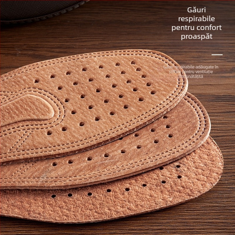 Pantofi din piele naturală cu amortizare completă și piele îngroșată pentru bărbați și femei, absorbție a umezelii, respirabili, rezistenți la mirosuri, potriviți pentru toate anotimpurile, pantofi sport confortabili en-gros