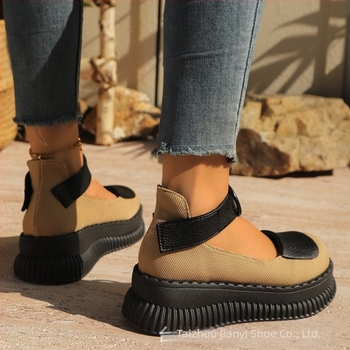 Pantofi cu platformă și talpă groasă pentru femei, vară caldă, cu toc înalt, casual, retro etnic, vânzare de lux, comerț exterior