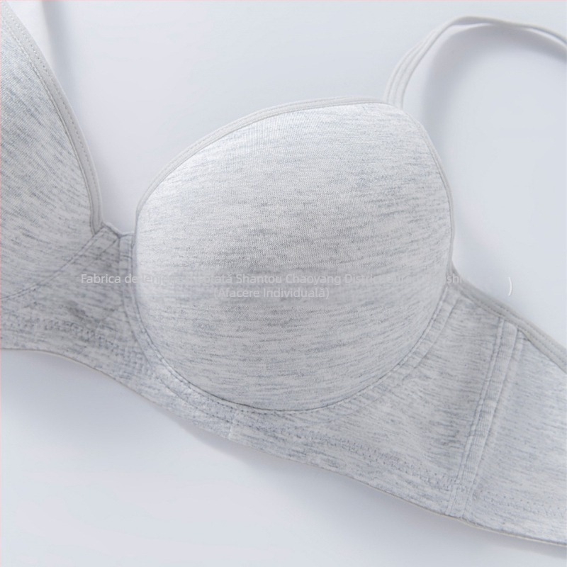 Sutien special pentru fete transfrontaliere, respirabil și confortabil, lenjerie intimă din bumbac neted, cu inel de oțel strâns, anti-lăsare