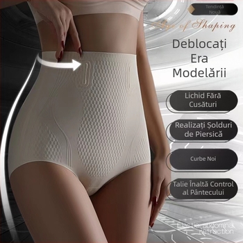 Pantaloni cu talie înaltă, cu suspensie lichidă, pentru controlul abdomenului și ridicarea feselor, control puternic al abdomenului, modelare a șoldurilor, reducere a șoldurilor, lenjerie intimă modelatoare a corpului postpartum pentru femei