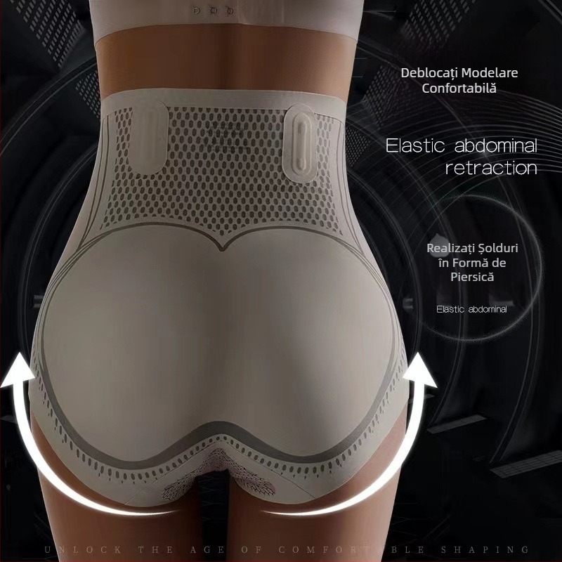 Pantaloni cu talie înaltă, cu suspensie lichidă, pentru controlul abdomenului și ridicarea feselor, control puternic al abdomenului, modelare a șoldurilor, reducere a șoldurilor, lenjerie intimă modelatoare a corpului postpartum pentru femei