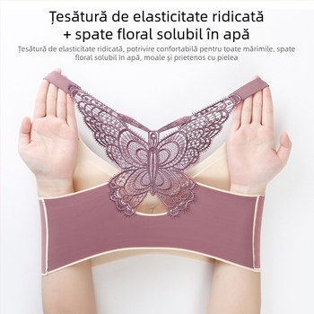 5XL Sutien fără ramă Thailanda Latex Dimensiune mare Lenjerie de corp pentru femei Fluture Spate frumos Sexy Adunat Vestă confortabilă Stil