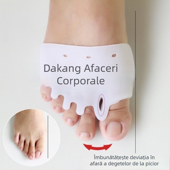 Vânzări directe din fabrică, Furnizare directă din fabrică, Corector pentru Hallux Valgus, Separator de cinci degete din silicon pentru osul piciorului mare