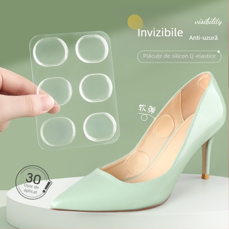 Autocolant anti-uzură pentru picioare, autocolant pentru călcâi, mocasini cu toc înalt pentru femei, purtați autocolant invizibil pentru pantofi, autocolant anti-cădere pentru călcâi, schimbare mare mică