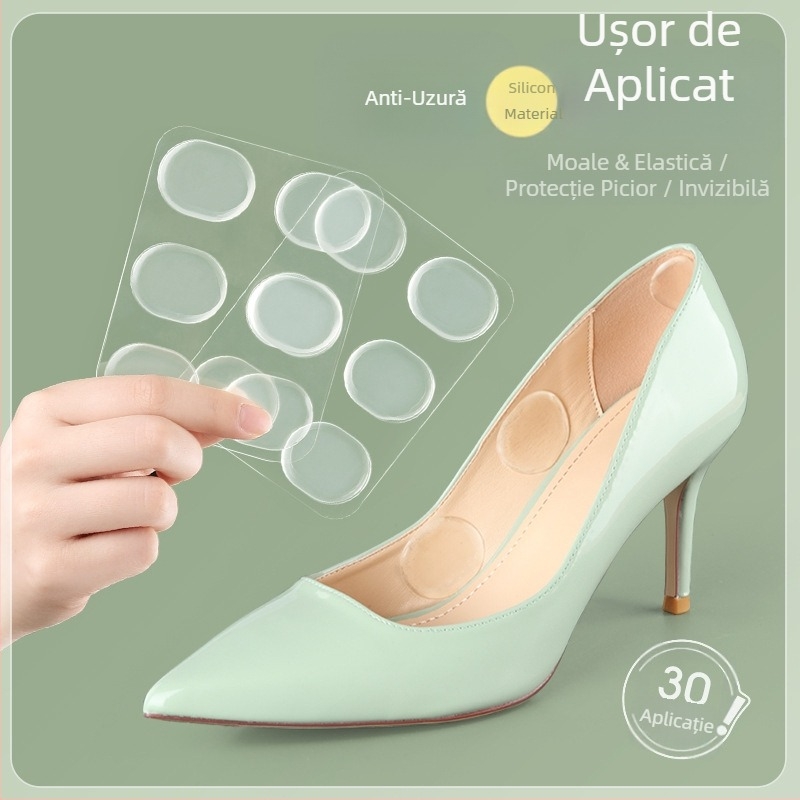 Autocolant anti-uzură pentru picioare, autocolant pentru călcâi, mocasini cu toc înalt pentru femei, purtați autocolant invizibil pentru pantofi, autocolant anti-cădere pentru călcâi, schimbare mare mică
