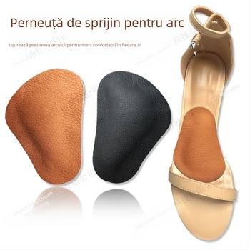 Pernă din piele pentru picioare, branțuri autoadezive din piele de vacă, decompresie seismică, suport pentru arc, branțuri pentru masaj, jumătate de dimensiune, pad
