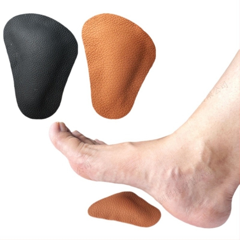 Pernă din piele pentru picioare, branțuri autoadezive din piele de vacă, decompresie seismică, suport pentru arc, branțuri pentru masaj, jumătate de dimensiune, pad
