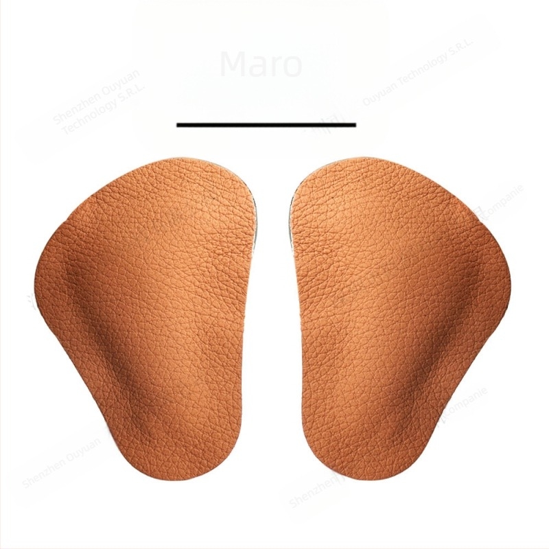Pernă din piele pentru picioare, branțuri autoadezive din piele de vacă, decompresie seismică, suport pentru arc, branțuri pentru masaj, jumătate de dimensiune, pad