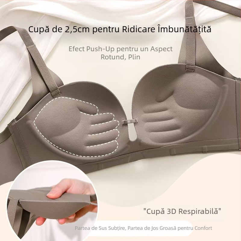 Lenjerie intimă nouă Litching pentru femei, sutien push-up cu piept mic, anti-lăscere, suport moale, suport superior, respirabil, fără sudură