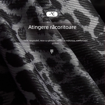 Pantaloni scurți de vară populari de mătase gheață cu săgeată pentru bărbați, imprimare leopardă, cool, respirabil, acasă, casual, vrac, boxeri