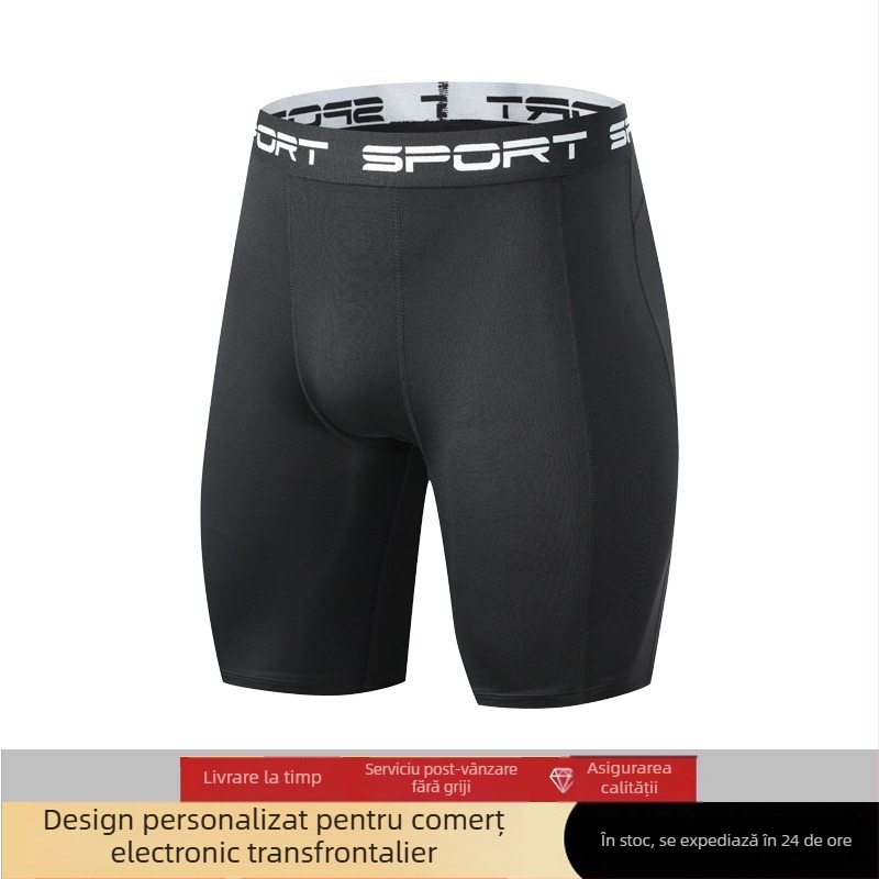 Colanți sport pentru bărbați, pantaloni de fitness, cu uscare rapidă, respirabili, cu cinci puncte, colanți de înot, pantaloni scurți de yoga, sport