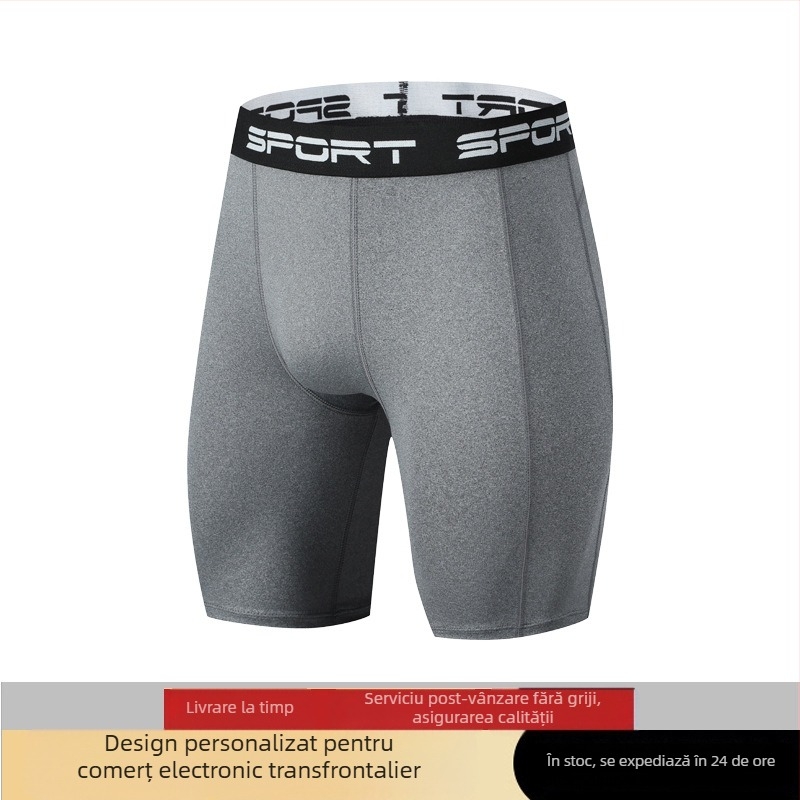 Colanți sport pentru bărbați, pantaloni de fitness, cu uscare rapidă, respirabili, cu cinci puncte, colanți de înot, pantaloni scurți de yoga, sport
