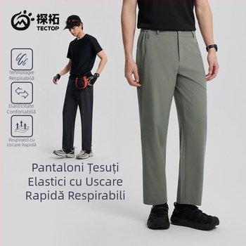Pantaloni sport respirabili cu uscare rapidă pentru bărbați, de primăvară și vară 2025, noi, pentru exterior, stretch