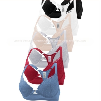 Producător specializat în sutien transfrontalier en-gros, european și american, popular, confortabil, cu inel de oțel, sexy, din dantelă franceză, cu nasturi frontali, frumos la spate