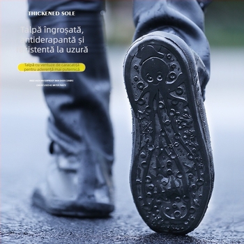 Husă antiderapantă pentru încălțăminte de ploaie peste genunchi, îngroșată, rezistentă la uzură, impermeabilă, pentru bărbați și femei, pantaloni de apă pentru călărie, pantaloni de ploaie dintr-o singură piesă, livrare transfrontalieră