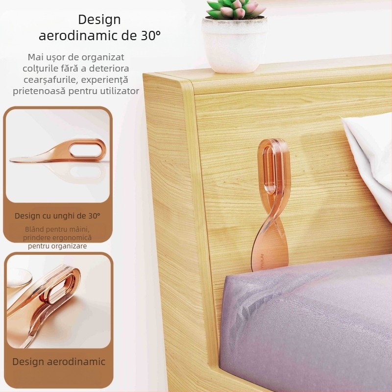 Instrument de ridicare a saltelei, organizator creativ de cearșafuri pentru uz casnic, ridicător de spațiu pentru cearșafuri care economisește efort, fixator de saltea antiderapant