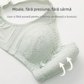 Lenjerie intimă transparentă nouă, confortabilă, respirabilă, anti-alergare, ușoară, fără tub, fără inel de oțel, cu spate frumos, fără inel de oțel