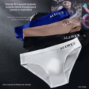 Men's Men's Underwear Lenjerie intimă cu talie joasă, transparent, acoperit cu scrisori, sexy, acoperit cu ou, respirabil, cu gheață, mătase, comerț exterior