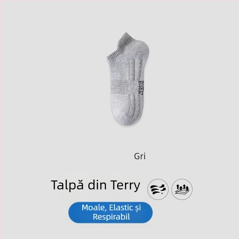 Șosete Zhuji pentru bărbați, șosete scurte de vară, subțiri din bumbac, deodorante, absorbante de transpirație, sport, băieți, vară, alb-negru, tub scurt, maree