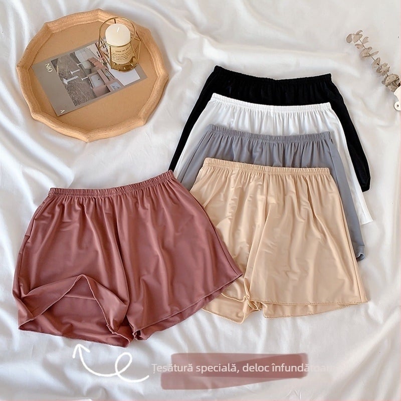 Pantaloni de siguranță pentru femei, vară, subțiri, rezistente la lumină, purtate cu talie înaltă, lejeri, casual, pentru acasă, colanți, pantaloni scurți de asigurare pentru femei