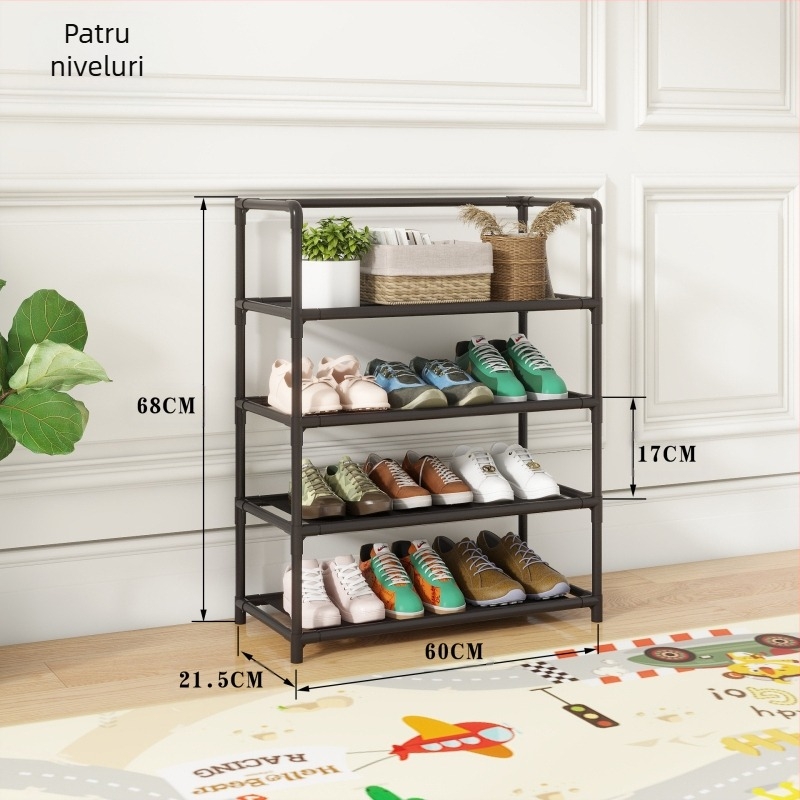 Suport pentru încălțăminte exclusiv transfrontalier, suport simplu pentru încălțăminte pentru depozitare acasă, asamblare ranforsată cu mai multe straturi, soluție minimalistă de depozitare en-gros