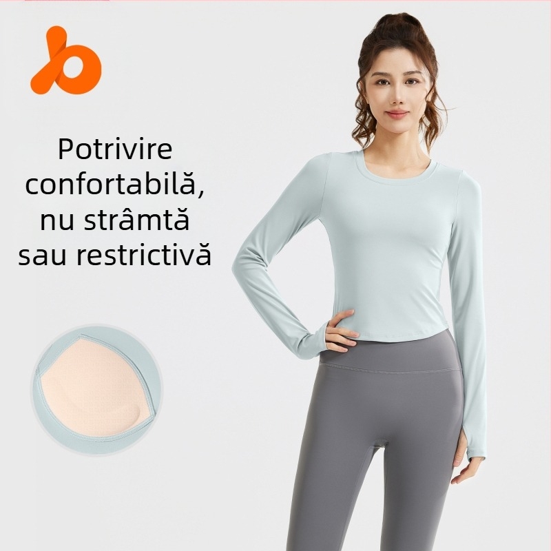 Juyitang costum de yoga nou, subțire, elastic, respirabil, pentru fitness, alergare, agrement, costum de fitness