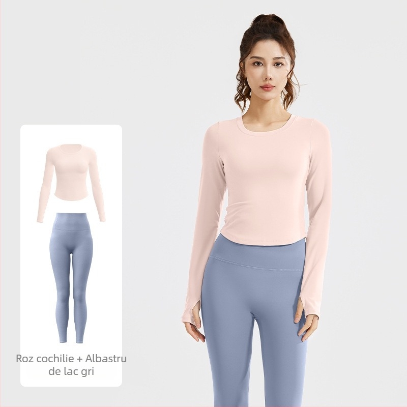 Juyitang costum de yoga nou, subțire, elastic, respirabil, pentru fitness, alergare, agrement, costum de fitness