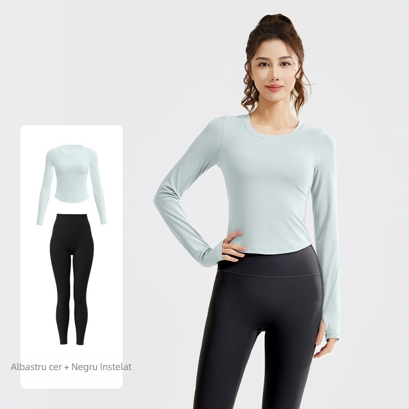 Juyitang costum de yoga nou, subțire, elastic, respirabil, pentru fitness, alergare, agrement, costum de fitness