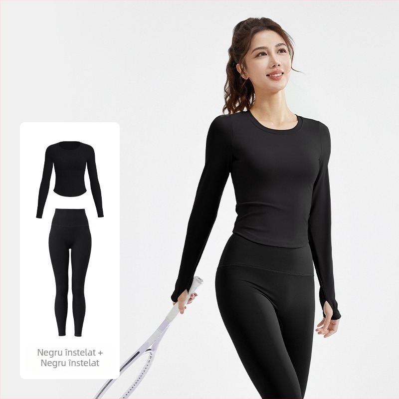 Juyitang costum de yoga nou, subțire, elastic, respirabil, pentru fitness, alergare, agrement, costum de fitness