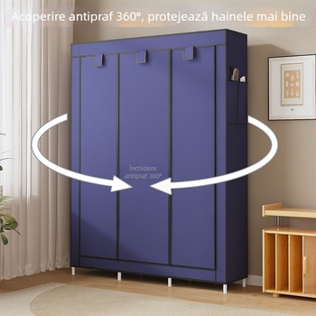 Dulap de depozitare multifuncțional anti-praf din pânză, cel mai bine vândut în America de Sud, pentru dormitor, DIY, asamblare