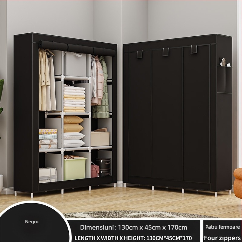 Dulap de depozitare multifuncțional anti-praf din pânză, cel mai bine vândut în America de Sud, pentru dormitor, DIY, asamblare