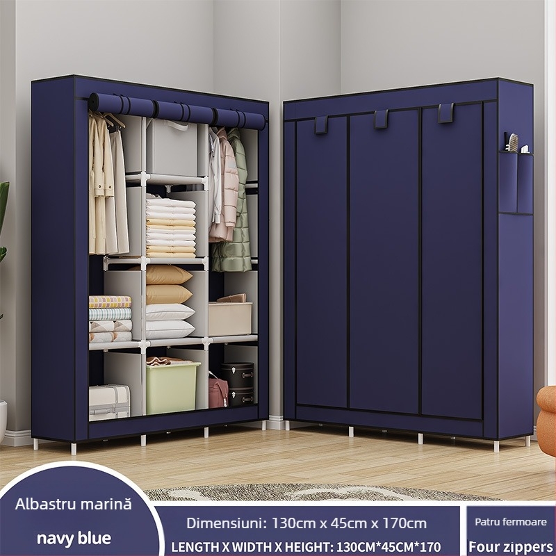 Dulap de depozitare multifuncțional anti-praf din pânză, cel mai bine vândut în America de Sud, pentru dormitor, DIY, asamblare