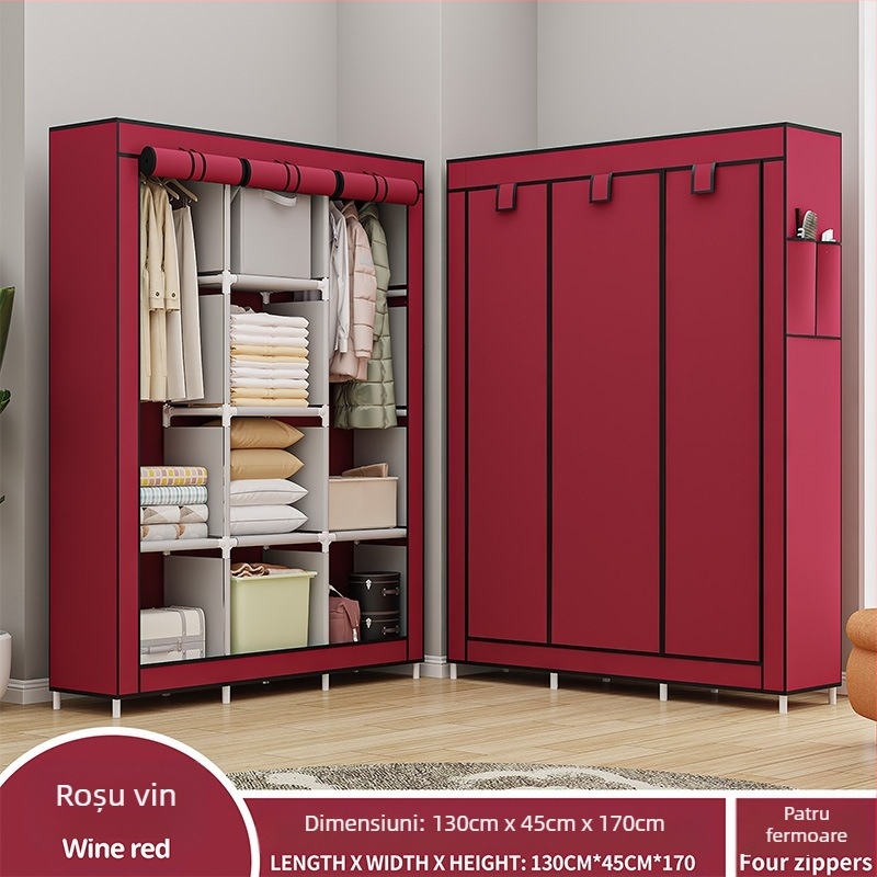 Dulap de depozitare multifuncțional anti-praf din pânză, cel mai bine vândut în America de Sud, pentru dormitor, DIY, asamblare