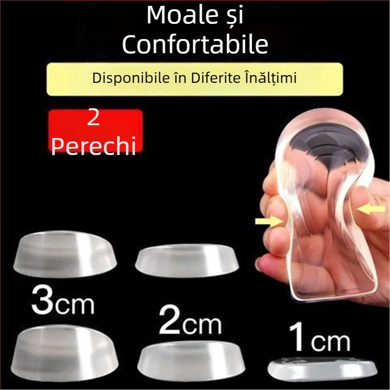 Branturi japoneze pentru creșterea înălțimii, confortabile pentru picioare, pantofi invizibili din piele pentru bărbați, cizme Martin, tampoane din silicon pentru creșterea înălțimii Aj1