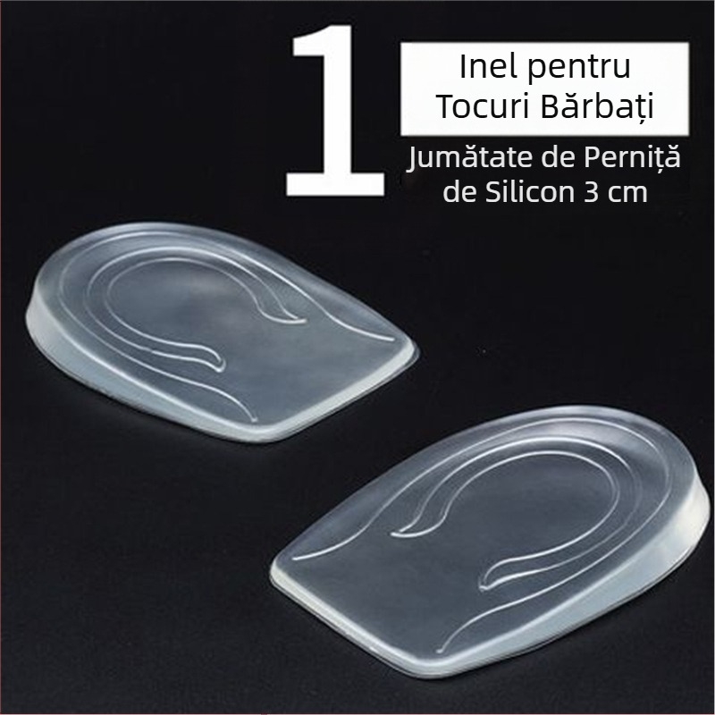 Branturi japoneze pentru creșterea înălțimii, confortabile pentru picioare, pantofi invizibili din piele pentru bărbați, cizme Martin, tampoane din silicon pentru creșterea înălțimii Aj1