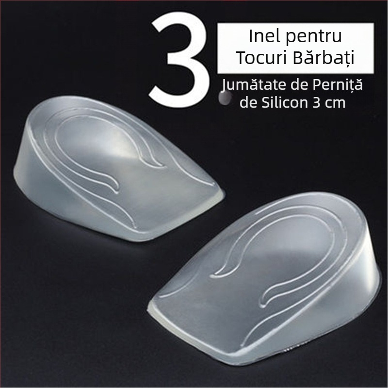 Branturi japoneze pentru creșterea înălțimii, confortabile pentru picioare, pantofi invizibili din piele pentru bărbați, cizme Martin, tampoane din silicon pentru creșterea înălțimii Aj1